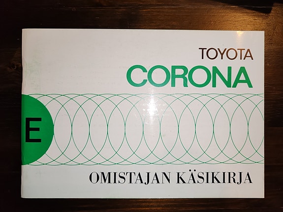Käyttöohjekirja Toyota Corona 1975