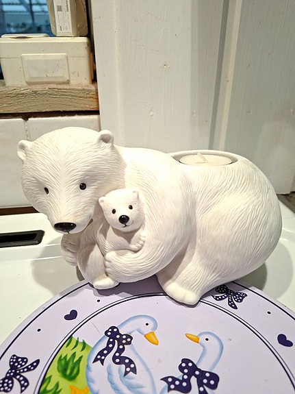 Partylite jääkarhu emo ja pentu