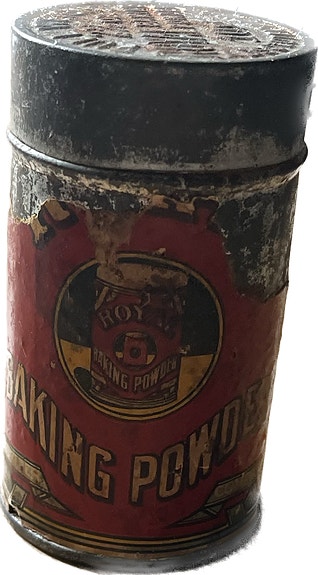 Royal Baking Powder leivinjauhepurkki 2 1/2 Oz Tyhjä purkki vintage