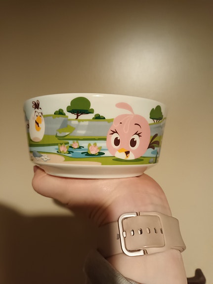 Käyttämätön Arabia Angry birds kulho Stella ja Matilda