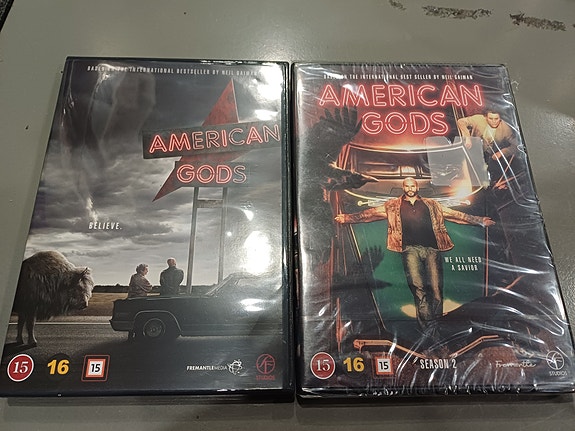 American Gods 1 ja 2 kaudet DvD