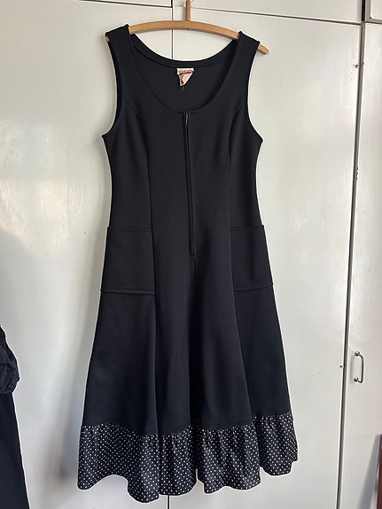 Musta Finn Karelia vintage mekko