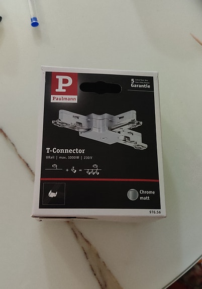 Liitin Paulmann T-haara URail T-Connector 36x29 mm