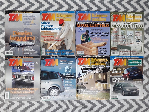 Tekniikan maailma-lehden vuosikerrat 2004 ja 2008-2012