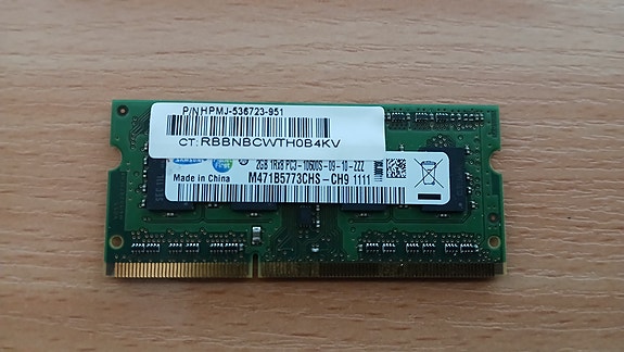 Notebook Samsung DDR3-1333 PC3-10600 2GB