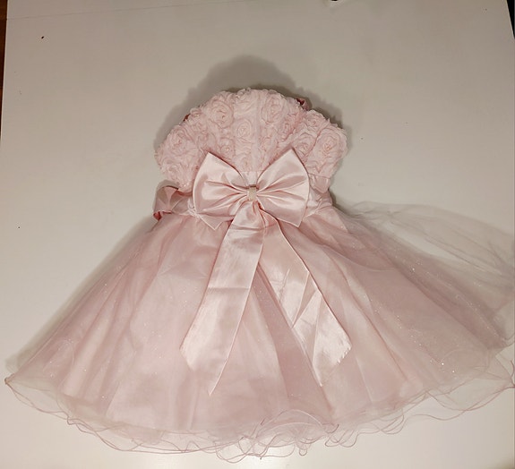 Tyttöjen uniikki juhlamekko, 122 cm