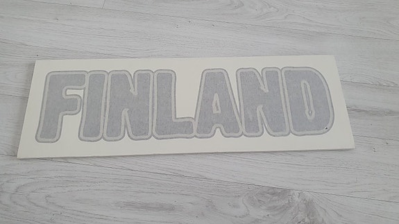 FINLAND kirjaimet   (jos kiinnostuit, sovithan haun viim. Ma 27.7.)