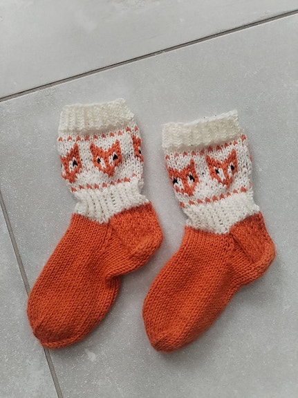 ihanat kettu villasukat 17cm