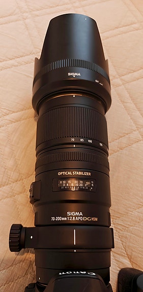 Sigma 70-200mm f/2.8 APO EX DG OS HSM -objektiivi (Canon)