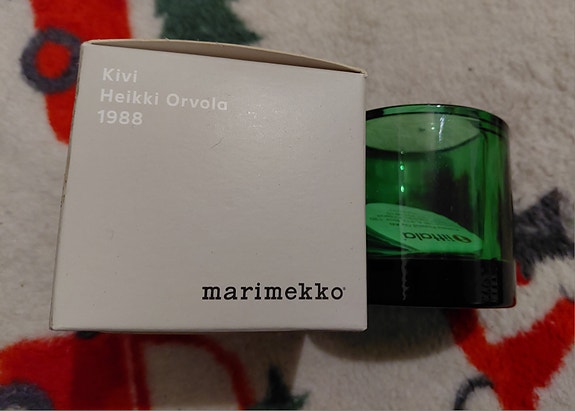 Vihreä Iittala Marimekko kynttilälyhty