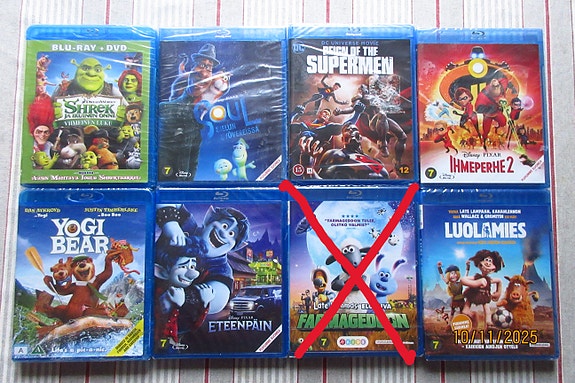 Blurayt muoveissa