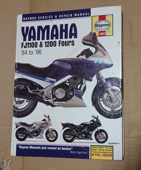 Yamaha fj 1100-1200 84-96 korjauskirja