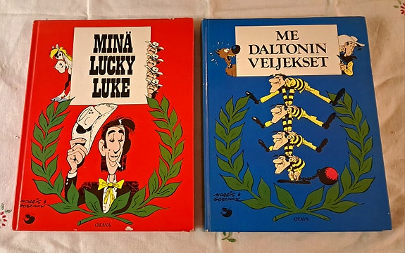 Minä Lucky Luke ja Me Daltonin veljekset.
