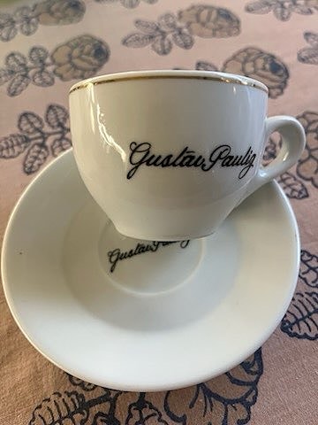 Arabia kahvikuppi ja lautanen Gustav Paulig