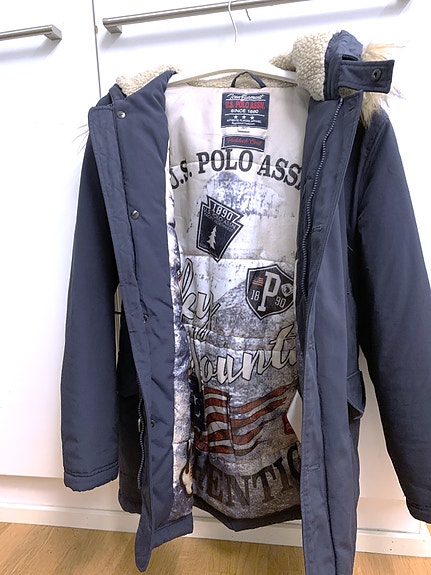 U.S. Polo Assn. Karvakaulus parka Sininen Miehet 46 (S-koko)