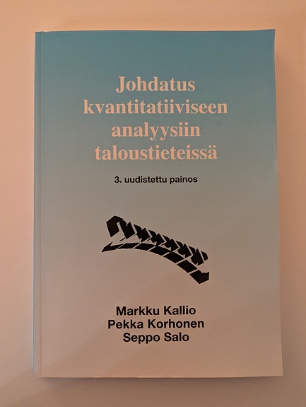 Johdatus kvantitatiivisen analyysiin taloustieteessä