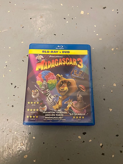 Madacascar 3 blu ray