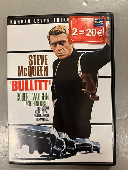 Steve McQueen Bullitt DVD elokuva
