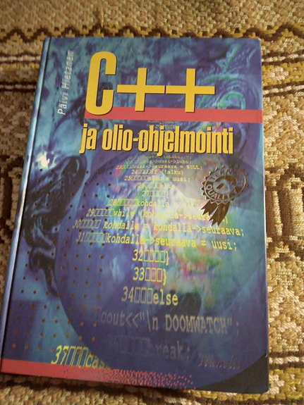C++ ja olio-ohjelmointi kirja