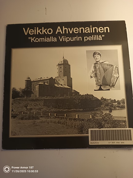 Veikko Ahvenainen komialla Viipurin pelillä