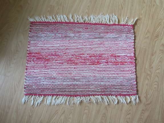 Pikku matto pun-valk-pink
