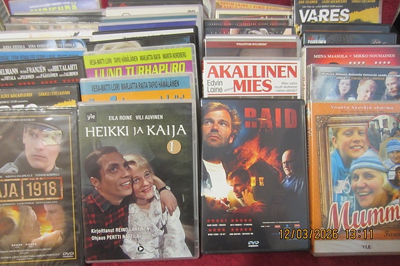 Kotimaisia DVD Elokuvia ja TV-sarjoja