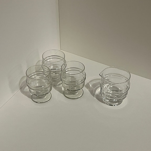 Iittala Pisararengas juomalasit ja kermakko