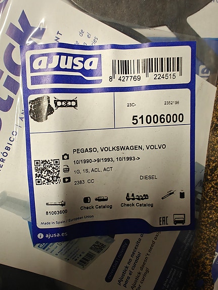 Tiivistesarja VW/Volvo