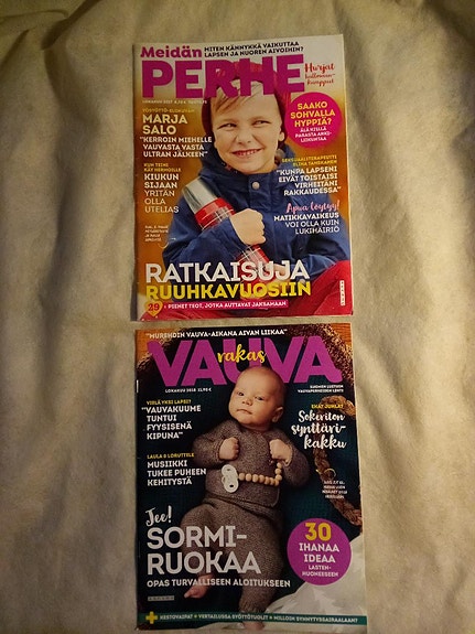 Meidän perhe lehti 10/2017 ja vauva 10/2018