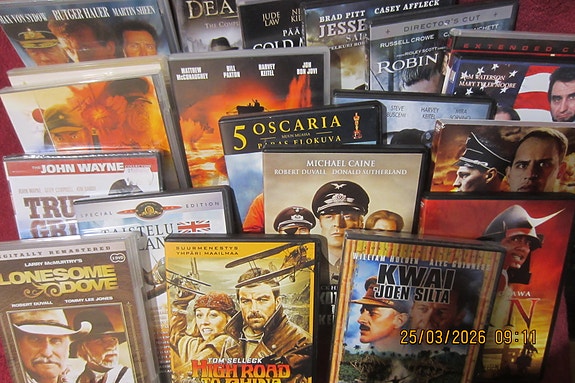Sota ja Western  DVD Elokuvia
