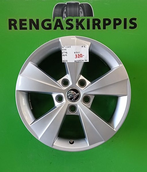 16″ 5×112 ET46 K57,1 16″x6,5 SKODA OEM