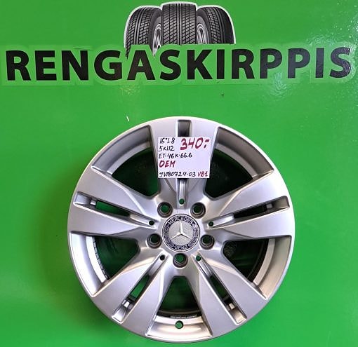 16″ 5×112 ET46 K66,6 16″x8 MB Oem