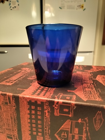 Nuutajärvi siniset lasit 6 kpl – Alkuperäispakkaus / Vintage