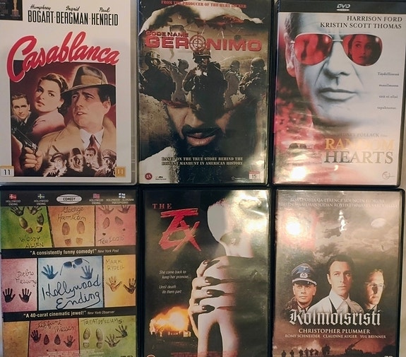 Dvd leffoja