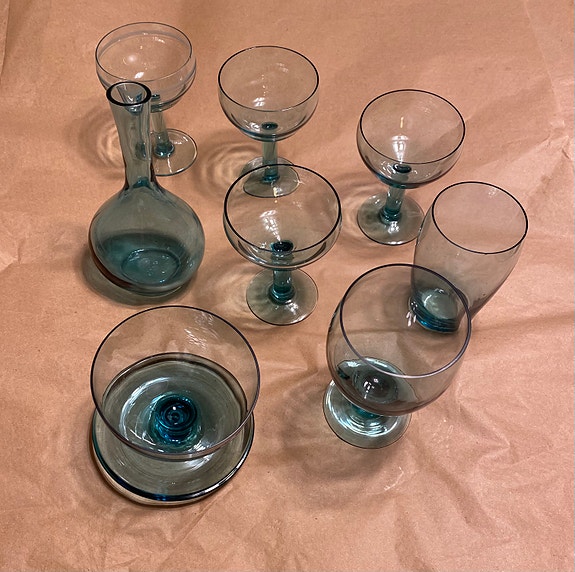 Vintage Karhula Karhula-Iittala Lasiastioita