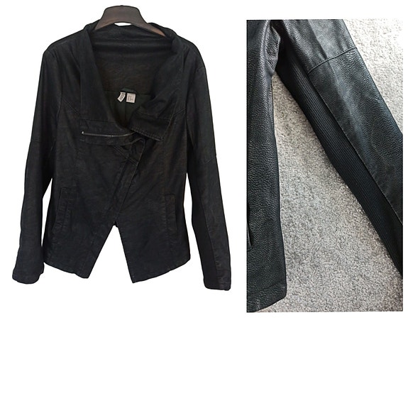 H&M nahkatakki joustohihoilla, koko L / 40