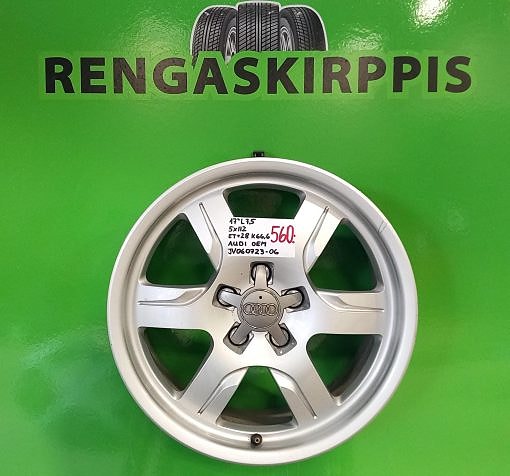 17″ 5×112 ET28 K66,6 17″x7,5 Audi Oem