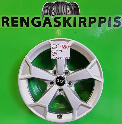 17″ 5×112 ET38 K57,1 17″x6,5 AUDI Oem