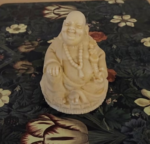 Vanha Buddha - patsas -korkeusn. 10,5cm