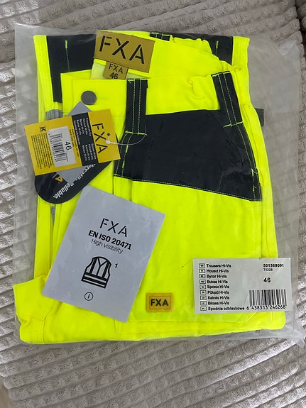 Työhousut FXA Hi-Vis koko 46 UUDET