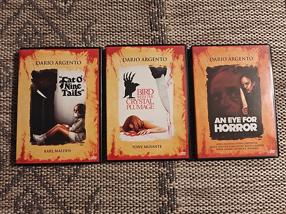 Argento "Giallo" klassikot 3 kpl