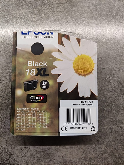 Epson 18XL -mustepatruuna (musta)
