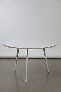 HAY Loop Stand Round -pöytä, Ø 120 cm, valkoinen