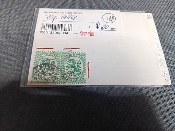 Postimerkit Saarinen  40p 1924