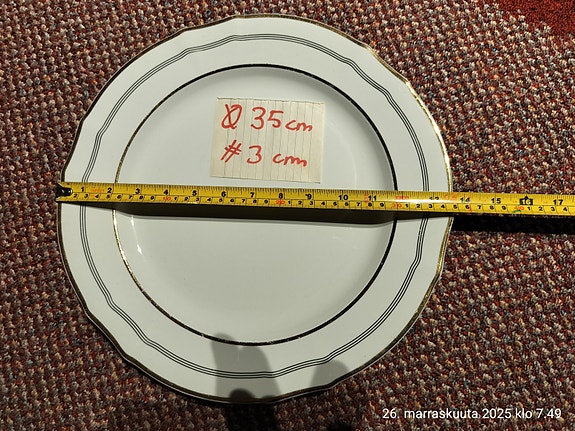 Arabia Hermes tarjoilulautanen, 35 cm, tarjoiluvati