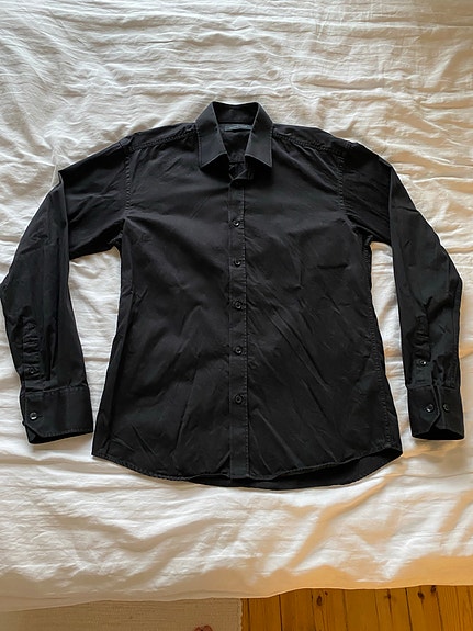 Selected Homme miesten musta kauluspaita M