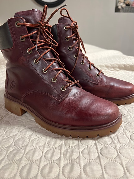 Timberland 6 inch premium - 39 viininpunainen - ruskea nahka