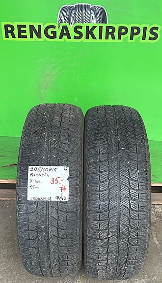 205/60R16 Michelin X-Ice kitkarenkaat