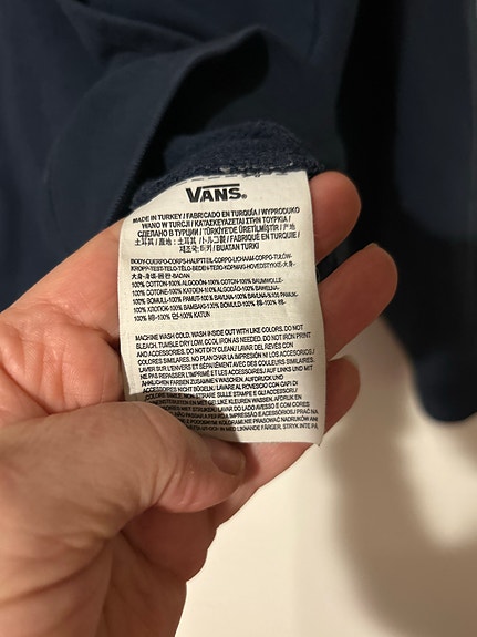 VANS OFF THE WALL huppari tummansininen koko XL