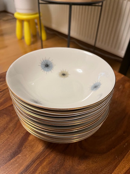 Arabia Jupiter syvät lautaset 12 kpl